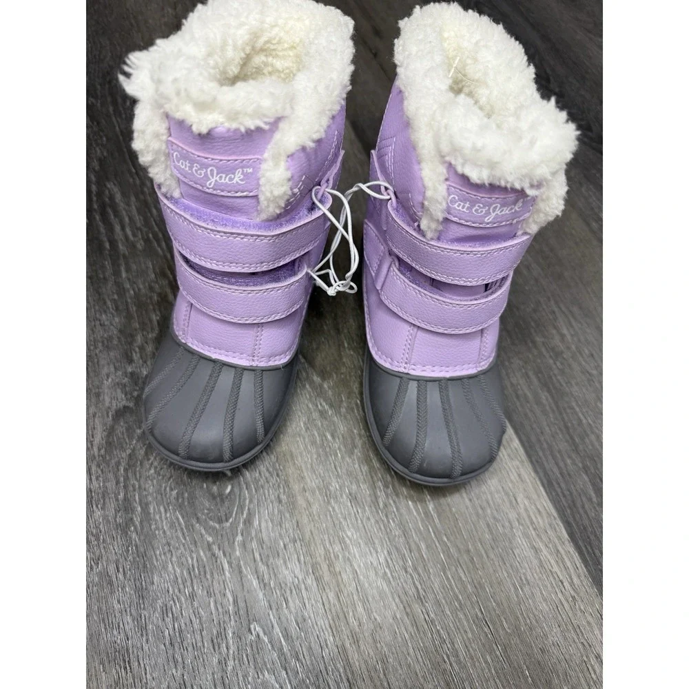 Toddler Denver Winter Boots - Cat & Jack Purple Snow Boot size 10 Toddler